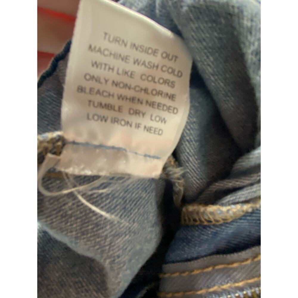 Giani Bernini Women's Size Large Paperbag Waist Chambray Denim Crop Pants Blue - Picture 7 of 7